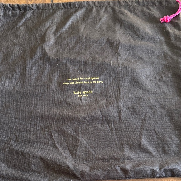 kate spade Accessories - Kate Spade Brown Bag with Pink Accent pull.